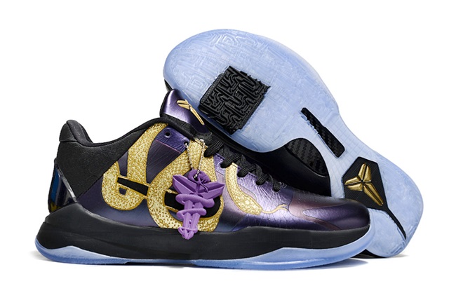 Women's Eggplant Running Weapon Kobe 5 'Year of the Mamba' Shoes 007